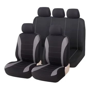 5 Калъфи за седалки за автомобили Пълен комплект дишащи полиестерни протектори за седалки на превозни средства за надграждане на интериора на автомобила Аксесоари