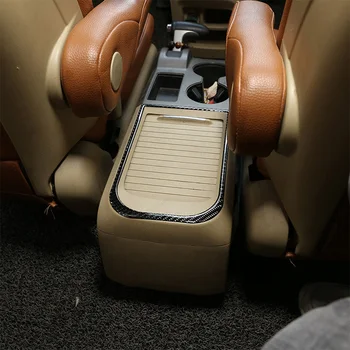 За Honda CR-V 2007-2011 Real Carbon Fiber 3D стикерВътрешна централна контролна кутия кутия рамка Trim интериор аксесоари за кола