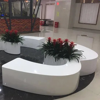 Creative Public Place Rest Pot Square Fiberglass Reinforced Plastic Shaped Customized Shopping Mall Leisure Chair