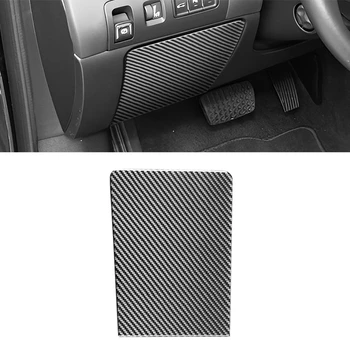 За Chevy Impala 2014-2020 меки въглеродни влакна кола шофьор кутия за съхранение капак панел подстригване стикер аксесоари