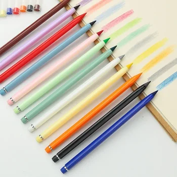 12 Пакет цветни изтриваеми цветни моливи за художници Ученици Ученици Ярки и дълготрайни разнообразни цветове