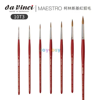Da Vinci Акварел серия 10 Голям Китай Edition V10T3 Maestro четка за рисуване, кръгла Kolinsky Red Sable, художник изкуство доставки