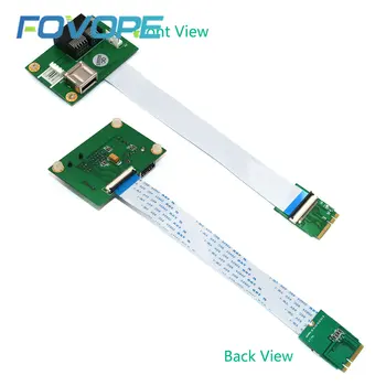 PCIE щранг NGFF M.2 ключ A / E към PCI-E Express X1 + USB адаптер щранг карта с FPC кабел 4Pin захранващ кабел PCIE конвертиране кабел