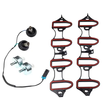 Knock Sensor Wire Harness Kit with Intake Manifold Gasket Kit for Silverado Sierra 12601822 213-3521 89060413 12589867