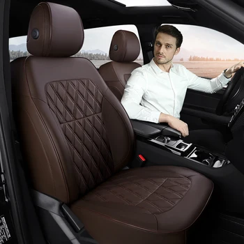  Калъфи за столчета за кола само за VW Passat B7 Персонализирани интериорни аксесоари Естествена кожа Висококачествена Auto Automovil Diamond